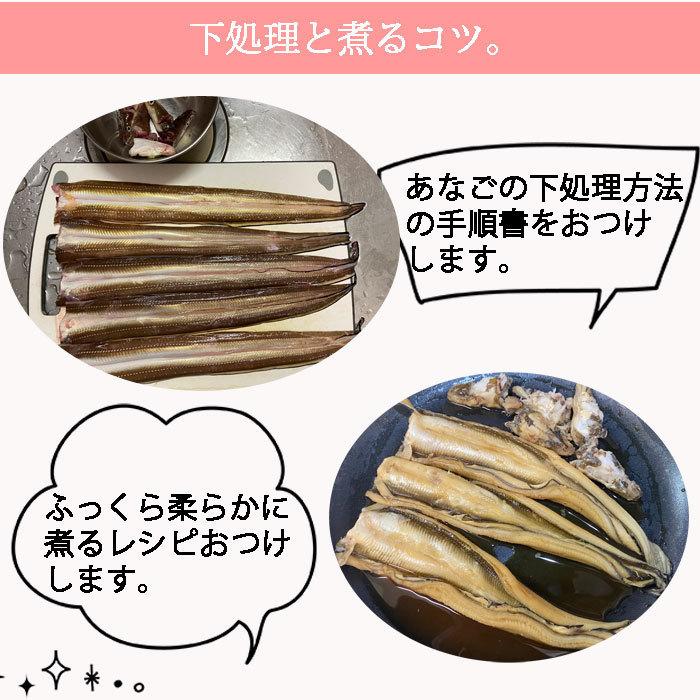 あなご開き 約100gX5尾 長崎産 生 白焼き 煮穴子 レシピ付き