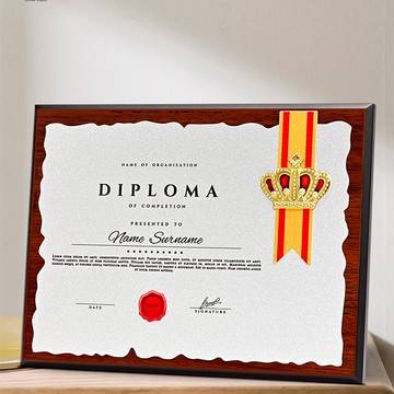 【客制化】獎牌證書 獎牌訂製 定做木質榮譽金屬鋁片銅牌 掛牌實木代理證書勳章授權牌匾