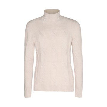 Eleventy - Ivory Silk-wool Blend Jumper