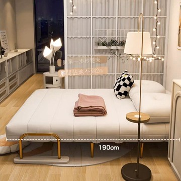 雲朵可 折疊 沙發床  輕奢臥室兩用小戶型客廳陽臺單人伸縮北歐小沙發【10103DD】