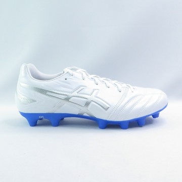 ASICS 1103A097103 DS LIGHT CLUB 男女款 足球釘鞋 2E楦 白x銀藍【iSport愛運動】