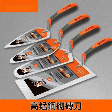 [台灣熱銷] 抹泥刀 抹灰刀 抹子 油灰刀 砌磚刀 圓頭砌磚刀加厚高猛鋼貼磚灰鏟建築瓦工專用瓷磚抹泥刀抹牆鏟刀砌磚刀灰匙