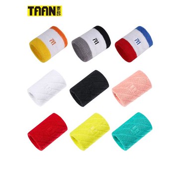 泰昂TAAN網球羽毛球運動瑜伽健身跑步吸汗透氣男女棉護腕軍訓擦汗