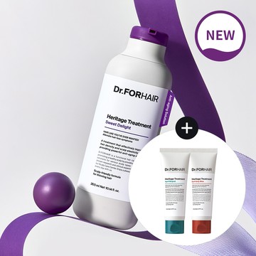 Dr. forhair Heritage Treatment Sweet Delight 300ml Set (+Earl Grey Bliss 70ml+April Muguet 70ml)