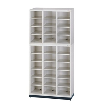 DAHFU 大富 MC 多用途高級置物櫃 30格開放式鞋櫃 W890xD350xH1860mm/個 MC-K-330P【APP滿額下單10%點數(單一帳號最高5000點)】1/31止