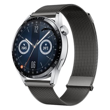 雙磁吸扣米蘭尼斯表帶適用三星GT4通用20/22華為凸頭雙節磁吸表帶【宜家良品百貨】