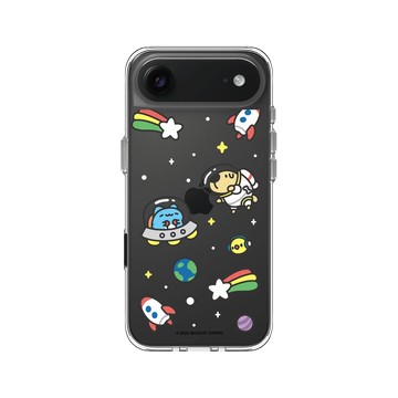 iPhone Air Clear Case（相機按鈕） 透明 - 貓貓蟲咖波 Bugcat Capoo - 咖波宇宙探險