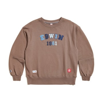 EDWIN｜BLUE TRIP｜女裝｜寬版貼布印花長袖T恤