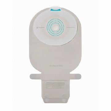 Filtered Ostomy Pouch SenSura Mio One-Piece System Midi 3/8 to 1-3/4 Inch Stoma Drainable Flat, Tri 10 Count by Coloplast