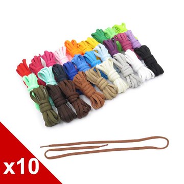 糊塗鞋匠 優質鞋材 G113 5mm橢圓鞋帶80cm 10雙