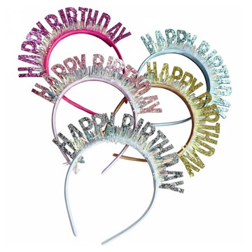 OLIVE PARTY 亮片生日髮箍5件組  1套  亮粉