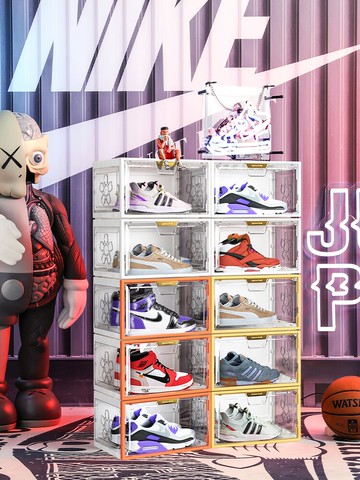 加厚鞋盒收納盒透明鞋子鞋柜神器鞋收納抽屜式整理箱塑料簡易鞋架