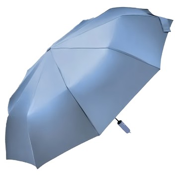 質感大傘面抗風傘，彈性玻璃纖維傘架，110cm加大傘面，八骨抗風設計，UPF50+黑膠防曬，350g輕量便攜  天空藍