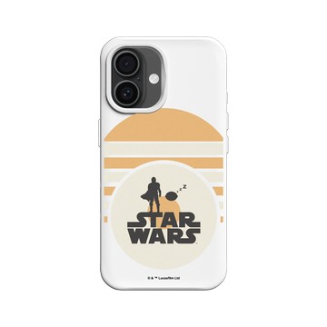 iPhone 16 SolidX 白 - Star Wars - The Mandalorian - 復古印刷