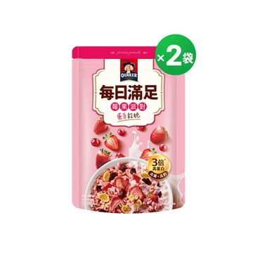 桂格每日滿足蛋白穀脆-莓果派對250gX2袋  (大家最愛搶購口味! 商品追加中，預計8/12起陸續出貨，先下單先出貨!)【限時折$100! 輸碼即享】