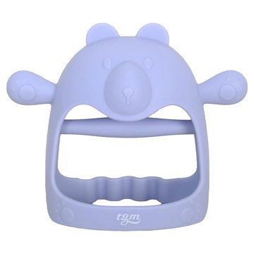 TGM 手腕穿握型固齒器 寶寶矽膠固齒玩具  單件  棉花藍  1個