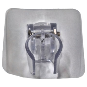 U-mop ABS無痕蓮蓬頭支架 Set 透明 2入組  7.2 x 7.2cm