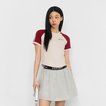 Reglan 色塊短版短袖上衣｜共4色 ｜XFK2TS1101