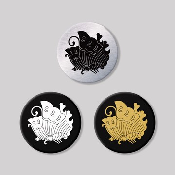 蝶/圓形/鋁牌飾貼 SunBrother孫氏兄弟 金屬質感 防水 鋁牌 車貼