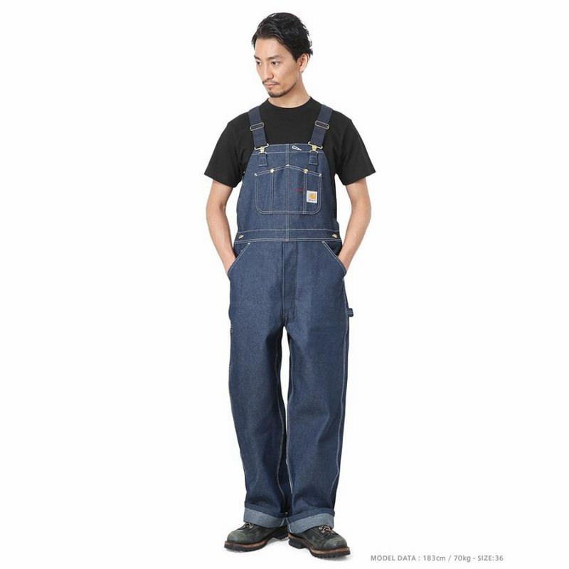 Carhartt カーハート R08 BIB OVERALL DENIM ビブ オーバーオール デニム つなぎ オールインワン 生デニム リジッド  パンツ ワーク ボトムス ブランド【T】 | LINEブランドカタログ