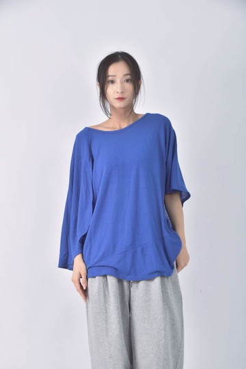 (XL) corsage藍色短袖上衣