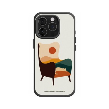 iPhone 16 Pro SolidX 黑 - ilovedoodle (Lim Heng Swee) - Cat Landscape - Chair 貓咪椅子