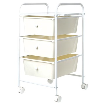 Polar Star 桃源戶外 三層收納抽屜車  33x36.5x63cm  鐵/聚丙烯(PP)  白色
