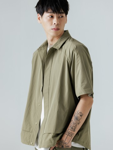 【絕版出清】防潑水拉格蘭袖襯衫外套