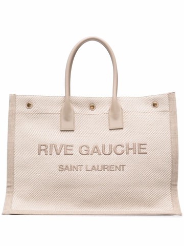 Saint Laurent - Rive Gauche tote bag - women - Fabric - One Size - Neutrals
