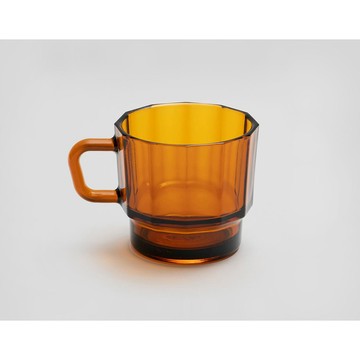 【HMM】W Glass Amber 玻璃杯(琥珀色)-56ZK0603