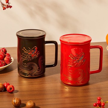 彩雲龍高杯 / 含蓋 / 描金 / 3色 480ml