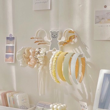 發箍發圈收納架壁掛神器發帶頭繩首飾掛墻收納掛架發夾掛鉤展示架