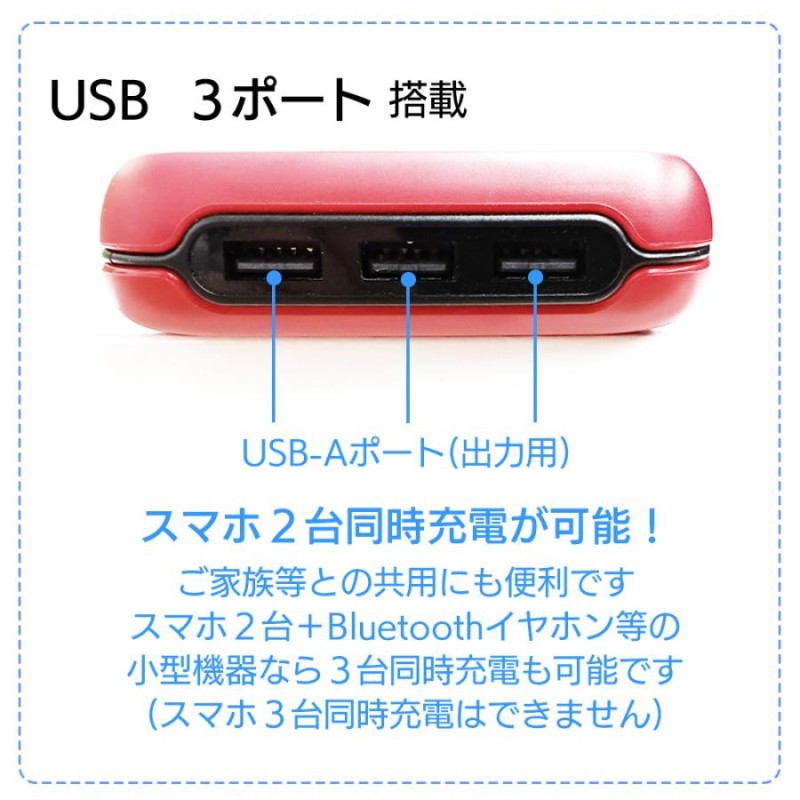 モバイルバッテリー 大容量 ソーラー充電 20000mAh USB 軽量 スマホ