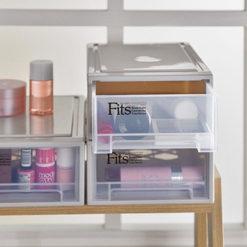 Fits隨選系列18.4寬單層抽屜收納箱 3入 單一規格