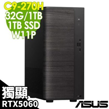 ASUS 華碩 V501MV 商用電腦(C9-270H/32G/1TB SSD+1TB SSD/RTX5060-8G/W11P)