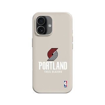 iPhone 17 SolidX 貝殼灰 - NBA - Logo-波特蘭拓荒者 Portland Trail Blazers - Light