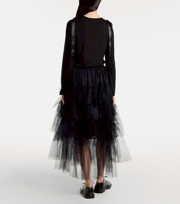 Simone Rocha Ruffled tulle midi skirt