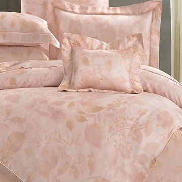 60支100%純天絲TENCEL加大四件組  莉梅絲 粉橘色  1組  床包182 x 188cm + 被套182 x 212cm + 枕套47 x 75cm