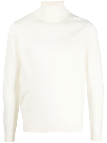 Roberto Collina - roll-neck merino-wool jumper - men - Merino - 54 - Neutrals