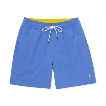 Polo Ralph Lauren RL 熱銷刺繡小馬海灘短褲-水藍色
