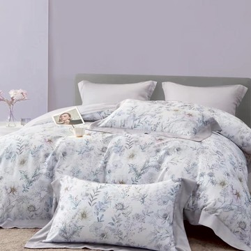 天絲™60支萊賽爾銀纖維 / 四件式兩用被床包組 / 靜謐香居