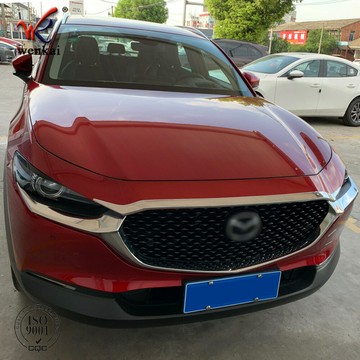 適用于馬自達CX-30改裝前機蓋裝飾電鍍亮條 專用車身飾條汽車用品