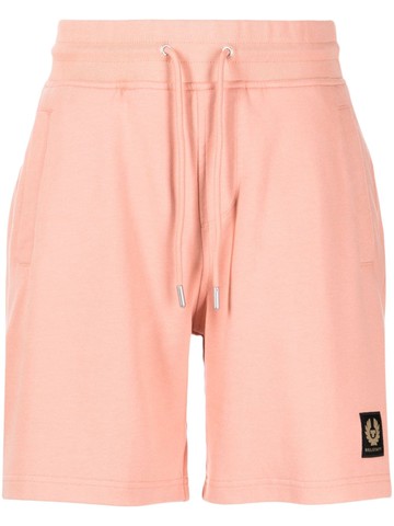 Belstaff - drawstring cotton track pants - men - Cotton - XL - Pink