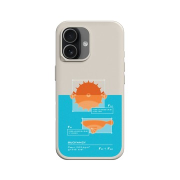 iPhone 17 SolidX 貝殼灰 - Ocean Collection: Let's Sea 海洋系列：一路向海 - 河豚浮力公式