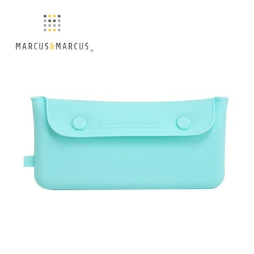 MARCUS＆MARCUS　輕巧矽膠餐具收納袋-湖水綠 _廠商直送