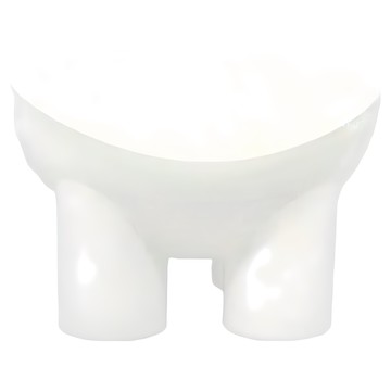 馬卡龍色象腿護頸碗 - 象牙白  1個