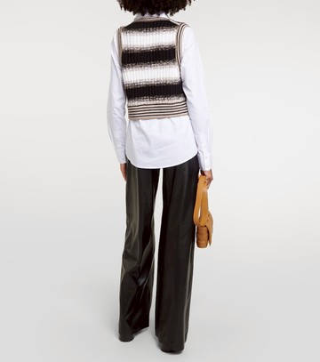 Veronica Beard Spear cotton-blend and wool shirt