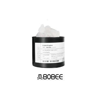 【保庇BOBEE】 保庇水晶擴香石 黑盆擴香石擴香盆 水晶開運擴香石盆 - 白水晶