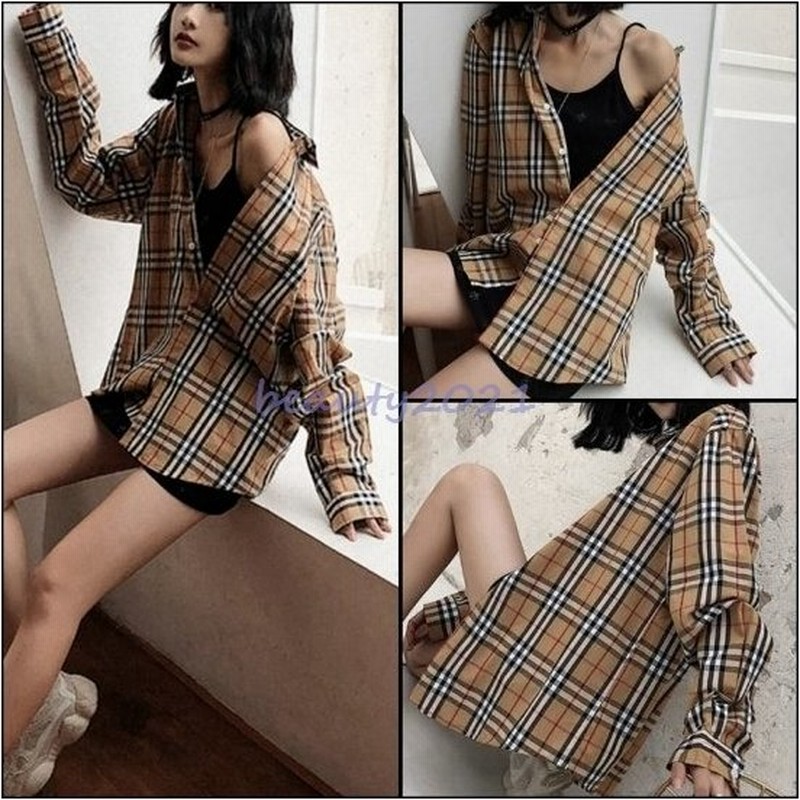 ブラウス チェック柄 チェックシャツ コーデ レディース 秋ベージュ シャツ レディース 長袖 おしゃれ かわいい トップス 秋服 30代 40代 き 通販 Lineポイント最大get Lineショッピング