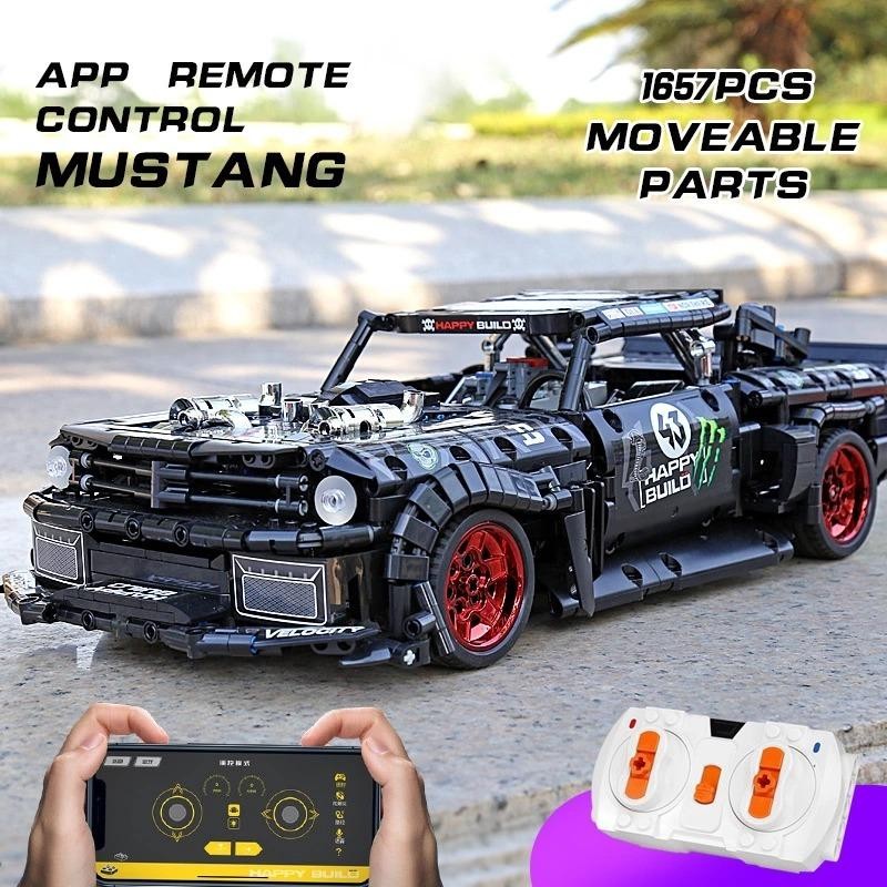 おもちゃ ビルディング ブロック 互換 車 rc フォード マスタング 